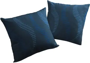 Вирт декоративная подушка "ЛУПАРА", чехол на подушку без наполнения, 2 шт Wirth 40х60 см, синий