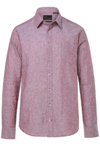 JP1880 Рубашка на пуговицах комфортного кроя в цвете баклажан