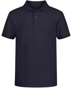 Детская поло униформа для мальчиков из двойного пике с эластичной тканью Nautica, синий