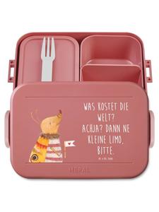 Mr. & Mrs. Panda В ланч-боксе с изображением флага мотылька и надписью пастельно-красного цвета