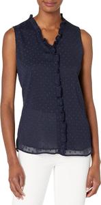 Женская блузка без рукавов с оборками от Tommy Hilfiger, Midnight 01
