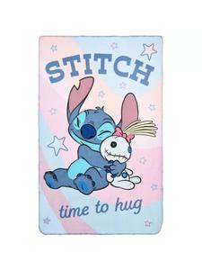Флисовое одеяло 100x150 см - одеяло Time to Hug Lilo & Stitch