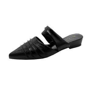 Женские сандалии с закрытым носком и резиновой подошвой, устойчивые к истиранию Zomila, Black