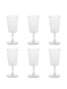 Набор из шести бокалов для вина Seletti, белый