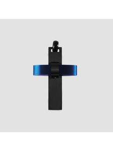 Adeliás Универсальный кулон - крестообразный кулон из нержавеющей стали черного цвета