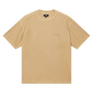 Свитер Stussy Pigment Dyed Inside Out Crew, Amber Gold