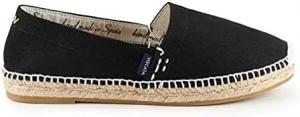 Эспадрильи VISCATA Begur на холщовой подошве без шнуровки, черный