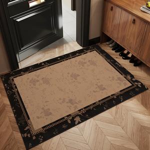 Budis Ковер 100х120 см для прихожей в древнем стиле, устойчивый к грязи и скольжению, с узором Zhizhi, для дома и улицы