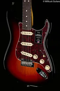 Fender American Professional II Stratocaster, цвет солнечного всплеска 3-tone, гриф из палисандра (472)