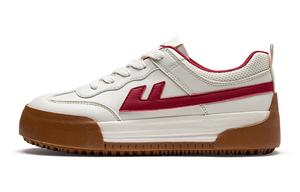 WARRIOR Нескользящие, износостойкие, легкие низкие кроссовки для скейтбординга, женские, бежево-красные