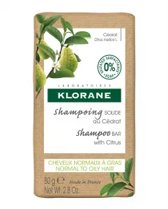 Твердый шампунь с сидром 80 г Klorane