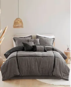 Комплект постельного белья Dallas из 7 предметов, размер California King Madison Park, серый