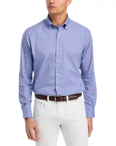 Спортивная рубашка Stowe Crown Lite из эластичного хлопка Peter Millar, синий