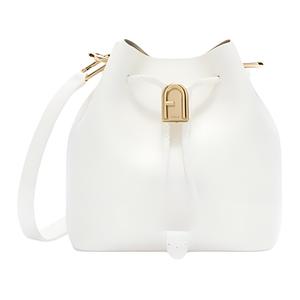 Furla Кожаная ведерка через плечо мини женская белая