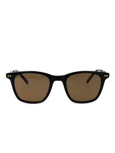 Солнцезащитные очки в квадратной оправе Dunhill, коричневый