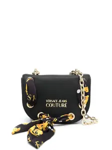 Сумка на плечо с принтом Barocco Versace Jeans Couture, черный