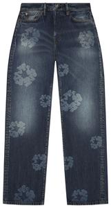 Джинсовые брюки Denim Tears Baggy Laser Cotton Wreath Denim Pant, синий