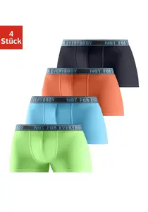 Боксеры Bruno Banani (упаковка, 4 шт.), с надписью на поясе, цвет Hellgrün / Türkis / Orange / Navy