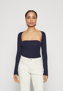 Топ с длинными рукавами SOFT TOUCH SQUARE NECK Gina Tricot, цвет black iris