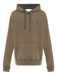 Худи с вышитым логотипом Marant, коричневый