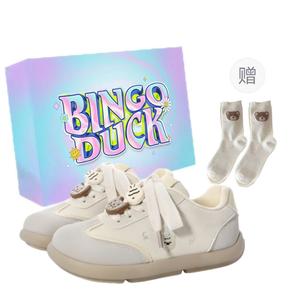 BINGO DUCK Скользоустойчивые женские скейтерские кеды низкие бежево-коричневые, цвет Beige Brown
