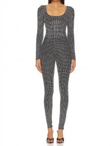 Кристальный комбинезон в черном цвете GOOD AMERICAN