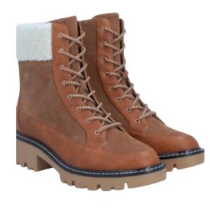 Женские ботинки Alexa на шнуровке из коричневой кожи Violet & Red