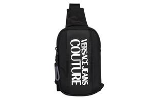 VERSACE JEANS COUTURE Нейлоновая тканевая сумка-слинг men's black