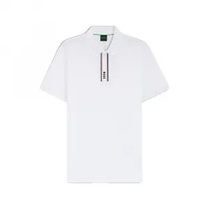 Футболка-поло с длинным рукавом BOSS Paddy 10272836, белый