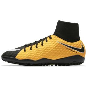 Nike Кроссовки JR HYPERVENOMX PHELON III TF Turf Artificial Turf Abrasion Resistant Slip Resistant Soccer Shoes Men's Yellow