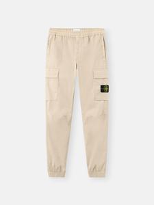 Брюки-карго обычного зауженного кроя с карманами на молнии Stone Island 3100031 SUPIMA COTTON TWILL STRETCH-TC, Desert