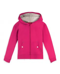 Детская худи с карманом на молнии из органического хлопка Fair Trade Mightly, розовый