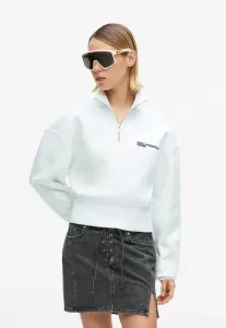Толстовка с застежкой-молнией до середины груди Karl Lagerfeld Jeans, White