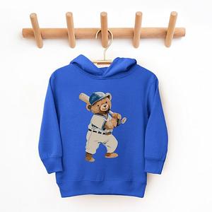 Толстовка с капюшоном Watercolor baseball bear для малышей The Juniper Shop, Royal