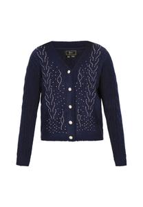 Faina Вязаный кардиган в цвете Navy, Turquoise