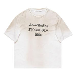 Футболка Acne Studios Logo T-Shirt, белый