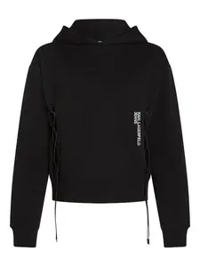 Худи на шнуровке Karl Lagerfeld Jeans, черный