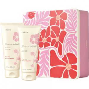 Гель для душа Flower Artist Delicate Coquelicot 200 мл, лосьон для тела 200 мл Pupa