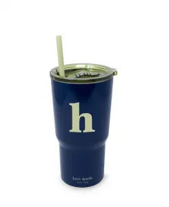 Стакан из нержавеющей стали Just Mine Initial, 20 унций, Нью-Йорк, ч Kate Spade, navy