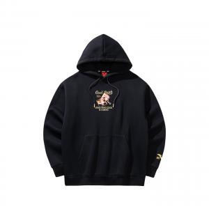 Anta Мужская базовая черная толстовка "Good Things Will Happen"