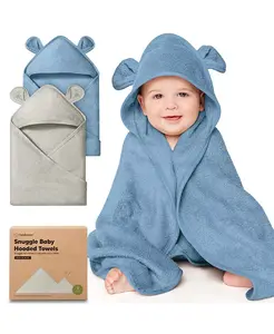 Набор детских полотенец Keababies с капюшоном для новорожденных, мультиколор