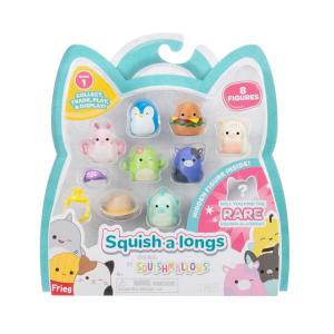 Набор из 8 фигурок Squish A Longs Squishmallows с аксессуарами «Гамбургер» Jazwares