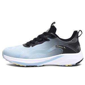 MUSNODO Легкие термоотражающие низкие кеды для бега мужские черно-белые непарные черный голубой серый, цвет Black Cyan Gray