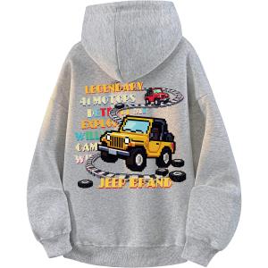 Свитшот для верховой езды Casual Collection Unisex Jeep, heather серый (fleece-lined)