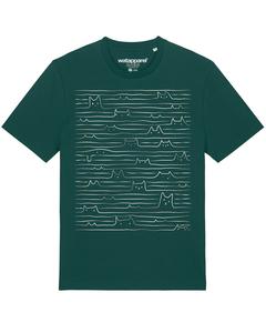 Рубашка Watapparel Doodle Cats, темно-зеленый