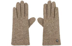 Вязаные перчатки Women's ELLE, coffee