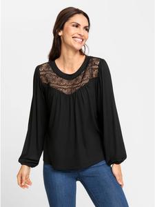 черная рубашка с круглым вырезом WITT WEIDEN