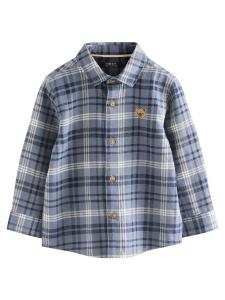 Рубашка на пуговицах классического кроя Next, синий