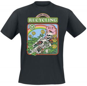 Футболка Steven Rhodes Learn About Recycling, черный