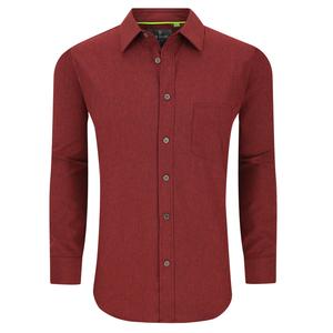 Tom Baine Slim Fit Performance Мужская рубашка с длинным рукавом, цвет burgundy